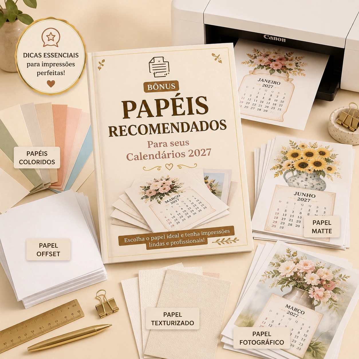 Bônus: Papéis recomendados