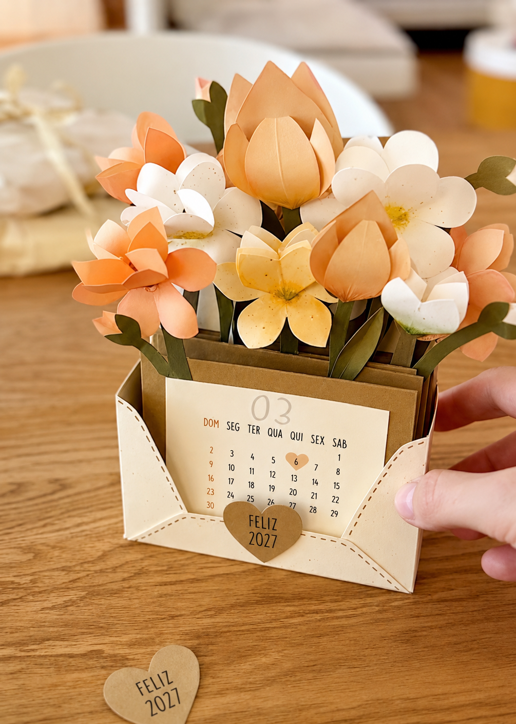 Calendário Artesanal 12 Flores do Tempo 2027